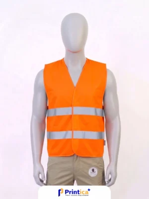 Gilet de sécurité Orange fluo – Unisexe