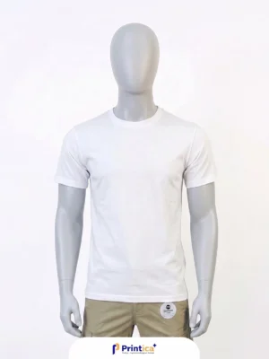 T-shirts blanc essentiel coton unisexe – manches courtes